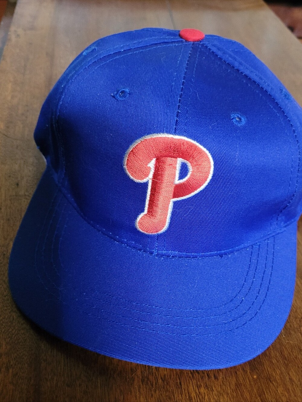 Blue  Baseball Cap with Red 'P' Logo (C02)